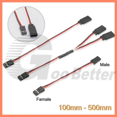 Servo Verlängerungskabel Draht zu JR RC kabel 100mm -500mm Y-Kabel Splitter - Bild 1 von 4