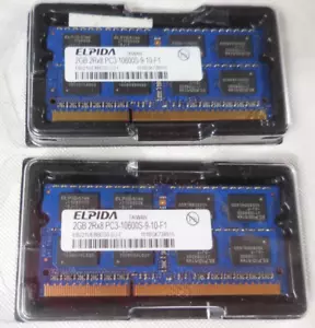 2GB 2Rx8 PC3-10600S-9-10-F1 RAM 2 Pieces Working Pulls - Picture 1 of 2
