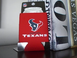 Houston Texans Team NFL Football Kaddy Kolder Red Bottle Koozie - Picture 1 of 2
