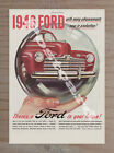 Historic 1946 Ford in your Future- many advancements  Advertising Postcard