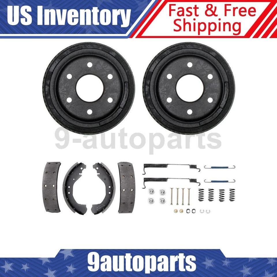 Kit de tambores y zapatas de freno trasero y herrajes para Chevrolet K1500 1993-1999 Foto 1 de 4
