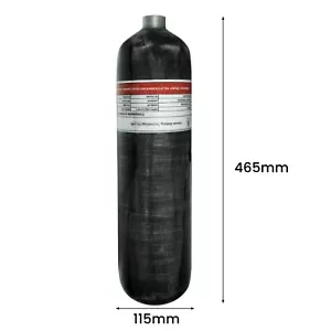 TUXING 3L/32cu ft 4500psi Carbon Fiber Air Tank, Scuba Air Cylinder - Picture 1 of 7