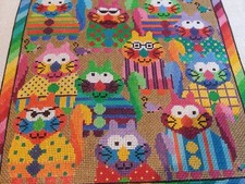 Colorful Cats Needlepoint Canvas 🐱