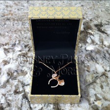 Disney Parks Disneyland Jewelry Minnie Mouse Rose Gold Ears Necklace Adjustable
