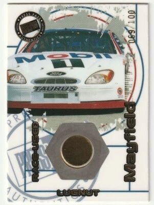 JEREMY MAYFIELD 2000 PRESS PASS OPTIMA #LC 10 - RACE USED LUGNUT #069/100 NASCAR - Image 1 of 2