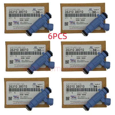 Inyectores de combustible 6 piezas para Hyundai Santa Fe XG350 Kia Sorento 3,5 L 03-05 3531038010 Foto 1 de 4