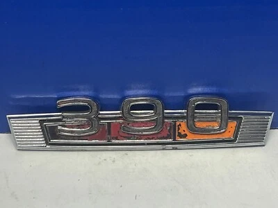 VINTAGE 1966/1969 FORD TORINO 390 ENGINE ORNAMENT EMBLEM BADGE A6 - Изображение 1 из 3