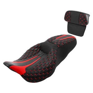 Driver Rider Passenger Seat Backrest Fits For Harley Touring Road King 2014-2023 - Picture 1 of 12