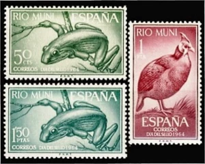 Rio Muni 57/59 1964 Día del Sello Fauna MNH - Picture 1 of 1