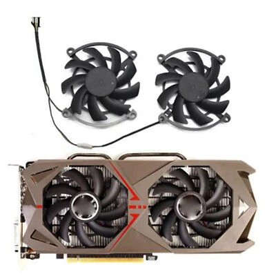 Pair Video Graphics Card Cooling Fan for GTX1060 GeForce 1070 1060 Graphics Card - Image 1 of 4