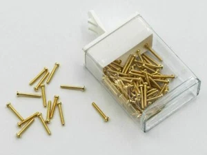 Lens/Rimless Screw Gold Thread 00-90 1.16mm, Head 2.0mm, Overall length 9.4mm - Picture 1 of 1