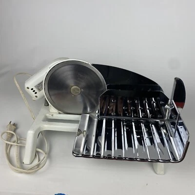 竞争对手 1030/7 复古银色灰色不锈钢 120 伏电动食品切片机 — 第 1/4 张图片