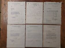 US Railroad Admin. 1919 Carbon Copy Parchment Letters Lot of 6