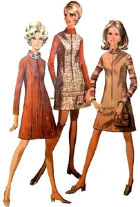 Vintage ©1968 Simplicity Schnittmuster Misses' Größe 14 Kleid oder Pullover Nr. 7758 - Bild 1 von 4