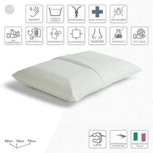 Guanciale - Memory Classic h15 No Stress - Made in Italy - Foto 1 di 7