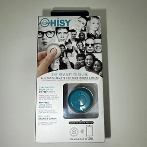 HISY Bluetooth Remote Camera Shutter & Selfie Clicker - Blue - New in Box - Picture 1 of 4
