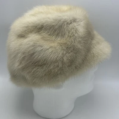 De Colección Sombrero de Piel Mujer OS Marfil Visón Capitán Bill Esquí Nieve Vincents Indiana Único Foto 1 de 4