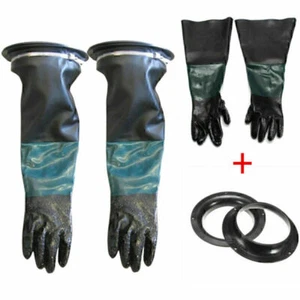 600mm Sandstrahlhandschuhe SBC-220/350/420/990-Strahlhandschuhe mit MONTAGE - Bild 1 von 7