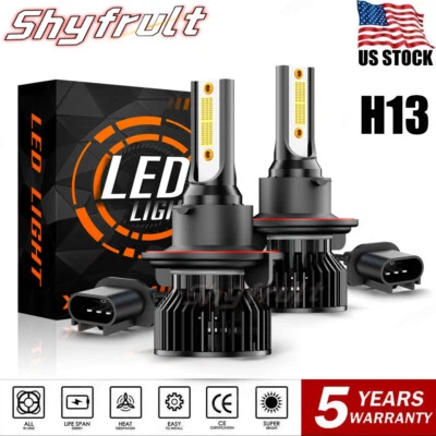 For Nissan Sentra 2004-2012 H13 LED Headlight High/Low-Beam Bulbs White 6000K Foto 1 de 4