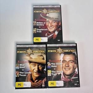 John Wayne DVD x3 Region Free PAL Brand New Sealed Free Tracked Postage - Picture 1 of 10