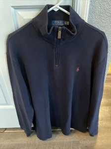 Polo Ralph Lauren Men’s Estate  Rib Quarter Zip Xl - Picture 1 of 3