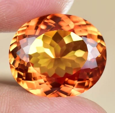 20.10 CT Natural Orange Spessartite Garnet AGL Certified Rare Loose Gemstone - Image 1 of 4
