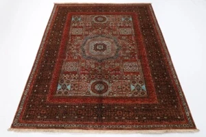 5 x 7 ft Fine Mamluk Area Rug Afghan Hand Knotted Veg Dye Wool Bedoom Rug - Picture 1 of 9