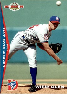 2002 Dunedin Blue Jays Grandstand #13 Willie Glen Plainfield Indiana IN Card
