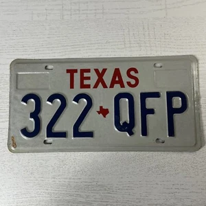 Texas Nummernschild 322 QFP Big Bold Texas Single - Bild 1 von 4
