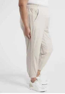 NWT **Athleta Brooklyn Textured Jogger Pants** Beige Tan** Plus Size 22**$98 - Picture 1 of 3