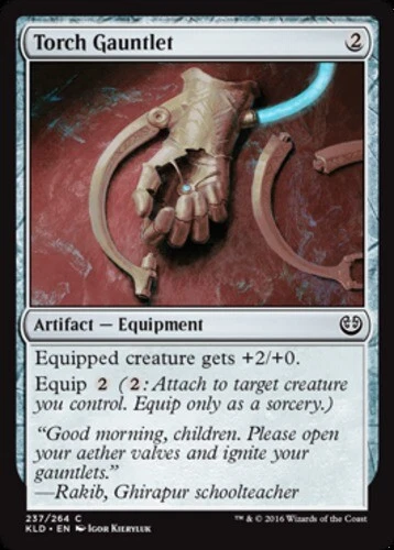 Kaladesh - Torch Gauntlet - Foil - Image 1 of 1