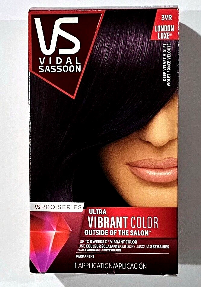 Color de cabello permanente VS Vidal Sassoon 3VR London Luxe terciopelo profundo violeta Foto 1 de 1