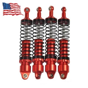 4PC Shock Absorber Damper for 1/10 RC Crawler Car Axial SCX10 90046 TRX4 D90 Red - Bild 1 von 12