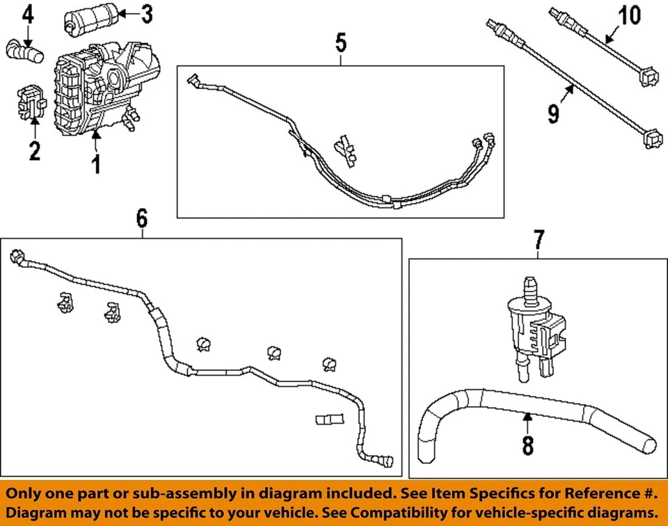Насос обнаружения утечек компонентов выбросов CHRYSLER 07-23 200 4861961AD от оригинального производителя - Изображение 1 из 1
