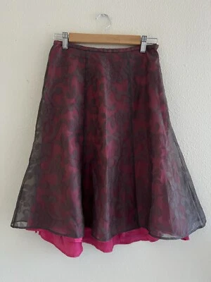 Susan Bistrol Laced Floral Skirt Size 4 Sheer Whimsigoth - Image 1 of 4