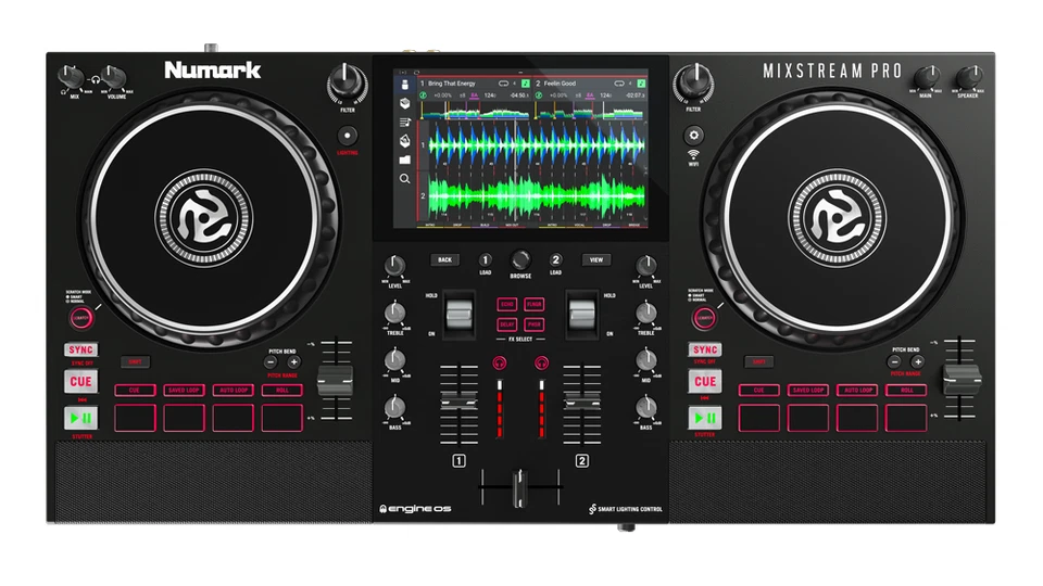 Numark Mixstream Pro Standalone Streaming DJ Controller with Built-In Speakers - Image 1 of 4