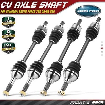 4x Conjunto de eje CV delantero y trasero para Kawasaki Brute Force 750 05-23 650 06-13 Foto 1 de 4