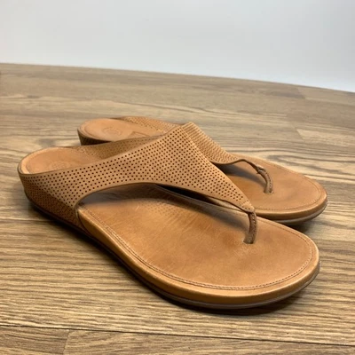 Sandalias de cuña FITFLOP Banda para mujer cuero marrón claro cómodas - EE. UU. 9 Foto 1 de 4