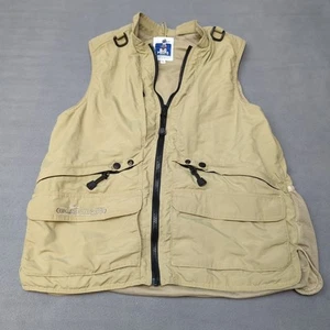 Bird Watching Vest BIG POCKETS Men's Beige Small Made In USA Khaki - Picture 1 of 8