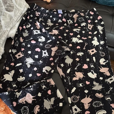 Leggings femininas Disney Alice no País das Maravilhas plus 4XL estampa de desenhos animados calças elásticas  - Imagem 1 de 4