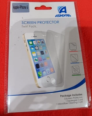 Protetor de tela Asmyna pacote duplo para Apple iPhone 6 – antirreflexo, sem poeira - Imagem 1 de 2