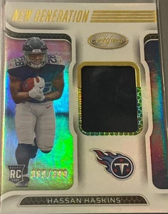 HASSAN HASKINS RC 2022 PANINI CERTIFICATO NUOVA GENERAZIONE ROOKIE PATCH SP/399 - Foto 1 di 1