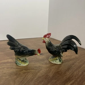 Vintage Hahn & Huhn Ornament, Salz & Pfefferstreuer Japan ohne Stopfen - Bild 1 von 5