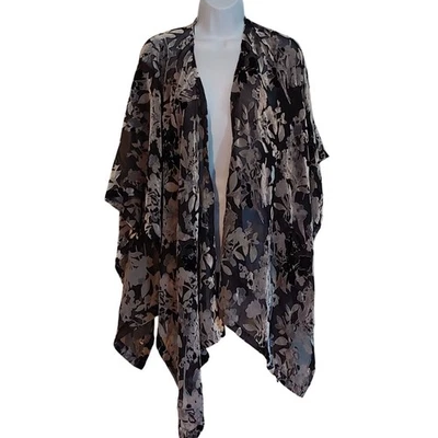 Cato Burnout бархатная шаль богемное хиппи драпировка цветочный ботанический шаль OS - Изображение 1 из 4