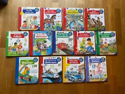 13 X Wieso? Weshalb? Warum? Große Klappenbücher Bücher Paket Set 4-7 Jahre - Bild 1 von 4