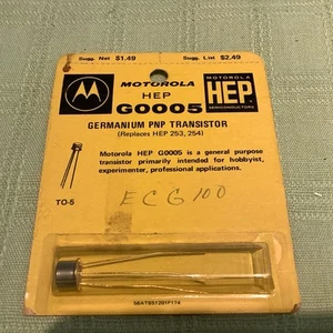 Motorola HEP G0005 Germanium PNP Transistor (HEP 253 HEP 254 ECG100) - Bild 1 von 3