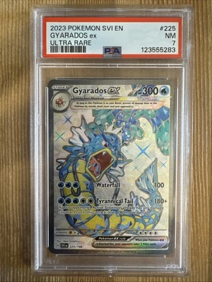 Gyarados ex 225/198 Ultra Rare Pokemon Scarlet & Violet Base Set PSA 7 - Image 1 of 2