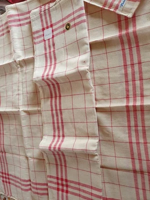 LOT DE 6 ANC TORCHONS Coton neufs La Redoute 70x60cm - Photo 1/2