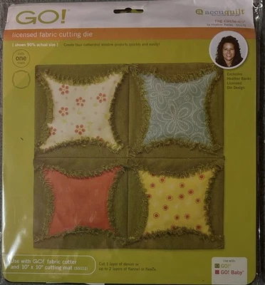 Troquel de corte de tela AcuQuilt Go #55170 círculo de trapo - 6 1/2"" Foto 1 de 2