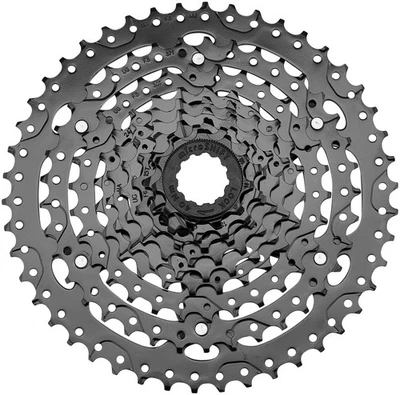 Microshift | Advent Cassette | 9 Speed | 11-46T | ED Black | Hardened Steel Cogs - Image 1 of 2